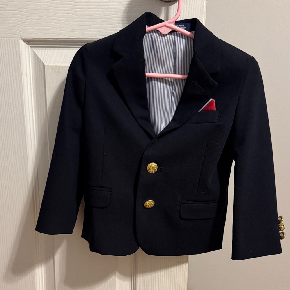 Izod Classic Black Kids Blazer with Gold Accents